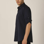 Nelson Button Up // Navy (Medium)