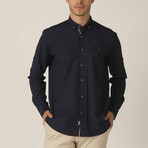 Sammy Button Up // Navy Blue (Medium)