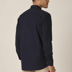 Sammy Button Up // Navy Blue (Medium)