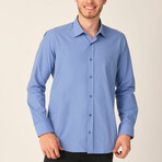Tanner Button Up // Blue (Medium)
