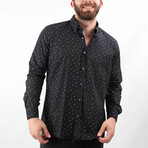 Brett Button Up // Black Patterned (Medium)