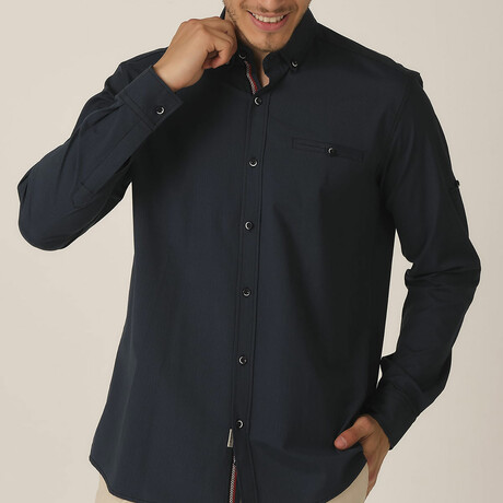 Glenn Button Up // Dark Teal (Medium)