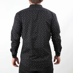 Brett Button Up // Black Patterned (Medium)