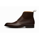 Split Toe Derby Suede Combination Boot // Dark Brown (US: 7)