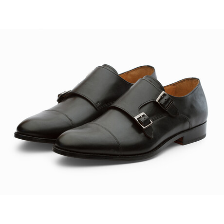 Toecap Double Monks // Black (US: 7)