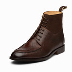 Split Toe Derby Suede Combination Boot // Dark Brown (US: 7)