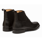 Split Toe Derby Suede Combination Boot // Black (US: 7)