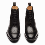 Suede Combination Balmoral Boots // Black (US: 7)