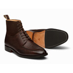 Split Toe Derby Suede Combination Boot // Dark Brown (US: 7)