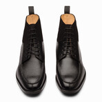 Split Toe Derby Suede Combination Boot // Black (US: 7)