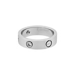 Cartier // 18K White Gold 3 Diamond Love Ring // Ring Size: 4 // Pre-Owned