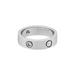 Cartier // 18K White Gold 3 Diamond Love Ring // Ring Size: 4.75 // Pre-Owned