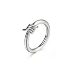 Razor Wire Band Ring // Silver (6)