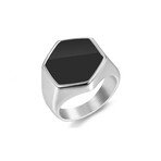 Hexagon Signet Ring // Silver (7)