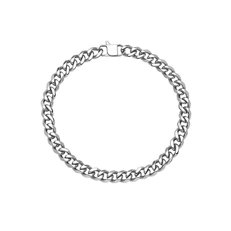 Diego Barrueco Stainless Steel Cuban Link Necklace // 15mm // 19"