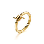 Razor Wire Band Ring // Gold (6)