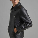 Jacob Leather Jacket // Black (XL)