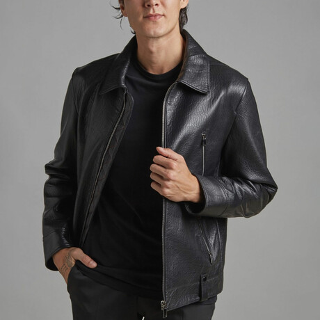 Jacob Leather Jacket // Black (XL)