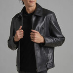 Jacob Leather Jacket // Black (XL)