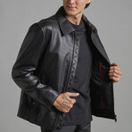 Jacob Leather Jacket // Black (XL)
