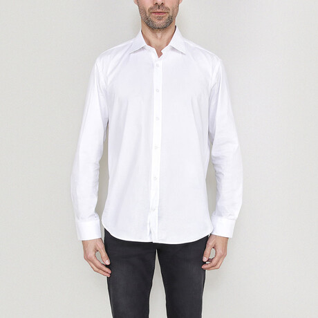 Jeffrey Button Up // White (Medium)