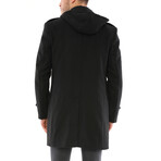 Austin Overcoat // Black (Small)