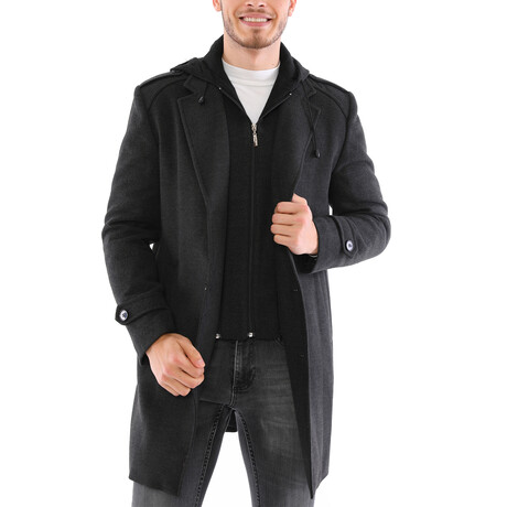 Austin Overcoat // Anthracite (Large)