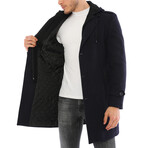 Austin Overcoat // Dark Blue (Small)
