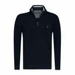 Bilbao Cardigan // Navy + Gray (2XL)