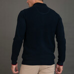 Cristian Cardigan // Navy + Bordeaux (XL)