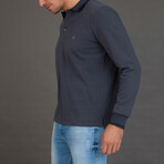 Mool Long Sleeve Polo Shirt // Anthracite (M)