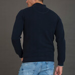 Bilbao Cardigan // Navy + Gray (2XL)