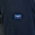 Bruno Cardigan // Navy + Gray Melange (M)