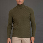 Gold Crew Neck Pullover // Khaki (M)
