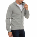 Castelloli Cardigan // Gray Malange (XL)