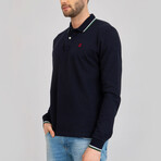 Locarno Long Sleeve Polo Shirt // Navy (XS)