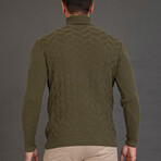 Gold Crew Neck Pullover // Khaki (M)