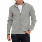 Castelloli Cardigan // Gray Malange (XL)