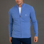 Edrick Textured Cardigan // Dark Navy (2XL)