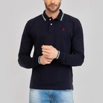 Locarno Long Sleeve Polo Shirt // Navy (XS)