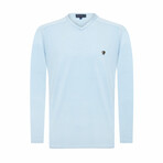 Ercina Round Neck Pullover // Light Blue (3XL)