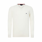 Saul V-Neck Summer Pullover // Ecru (3XL)