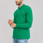 Greco Long Sleeve Polo Shirt // Green (XL)