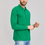 Greco Long Sleeve Polo Shirt // Green (XL)