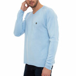 Ercina Round Neck Pullover // Light Blue (3XL)