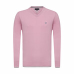 Pol V-Neck Pullover // Pink (XL)