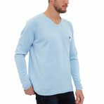Ercina Round Neck Pullover // Light Blue (3XL)