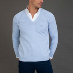 Arma V-Neck Pullover // Baby Blue (M)