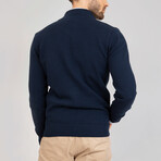 Edrick Textured Cardigan // Navy (XL)