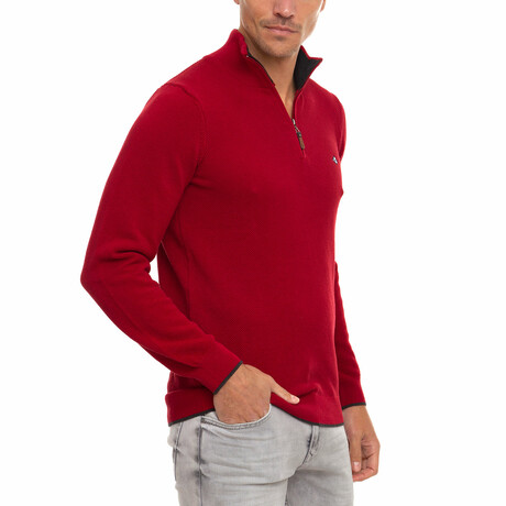 Victor Pullover // Bordeaux + Anthracite (XS)